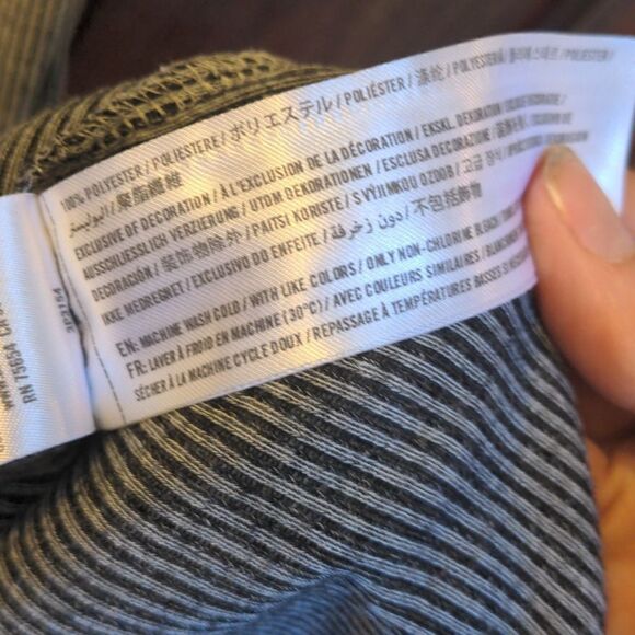 Hollister Ribbed Grey Racerback Fit and Flare Skater Tank Dress Sz M - Picture 8 of 9